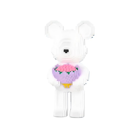 White Bear with Roses