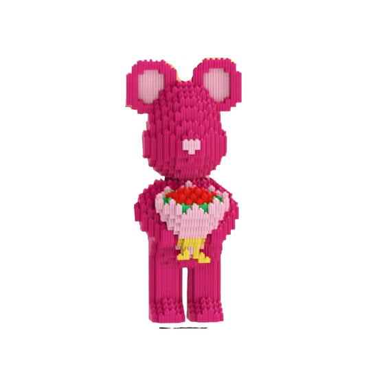 Pink Bear with Roses