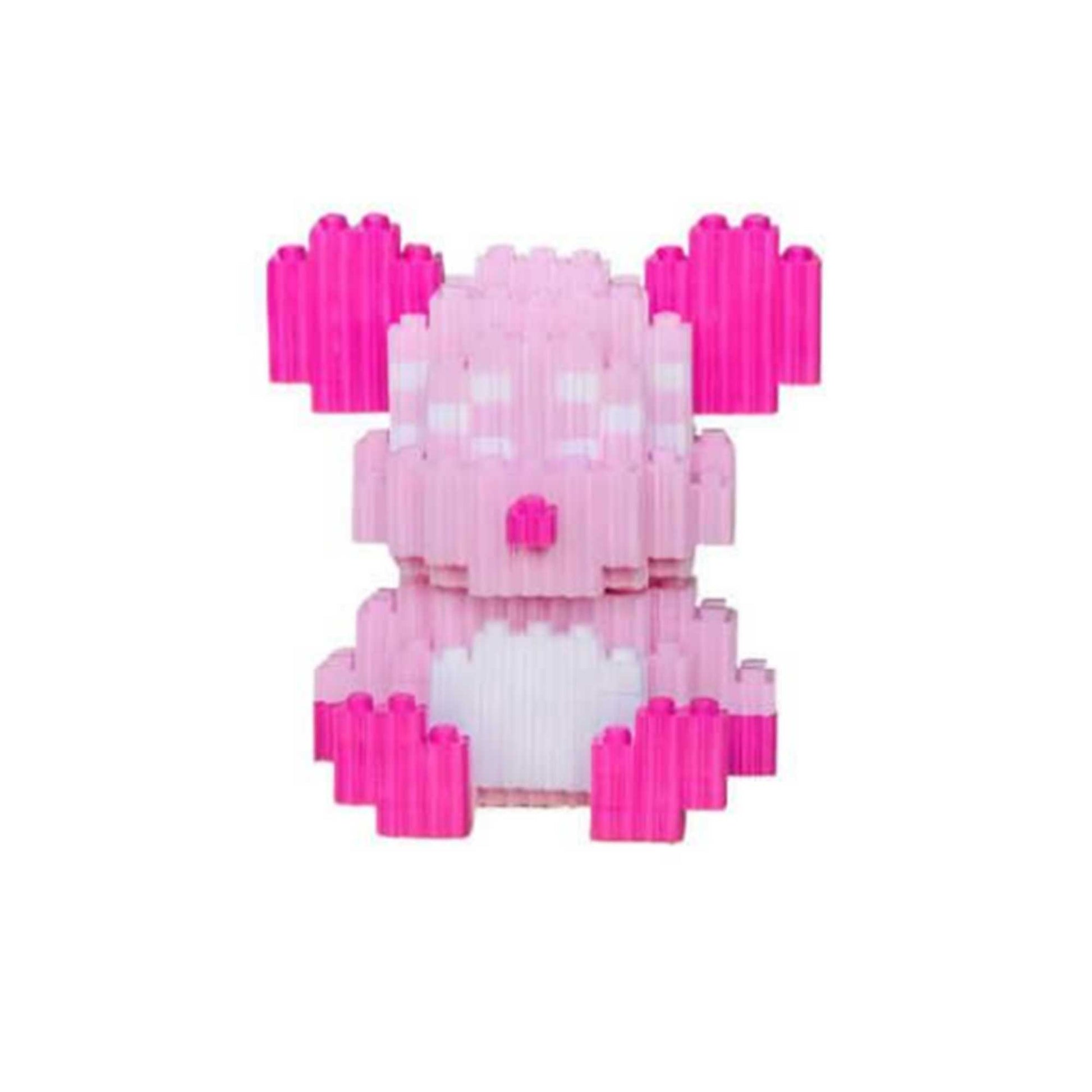 Small Pink Sitting Bear